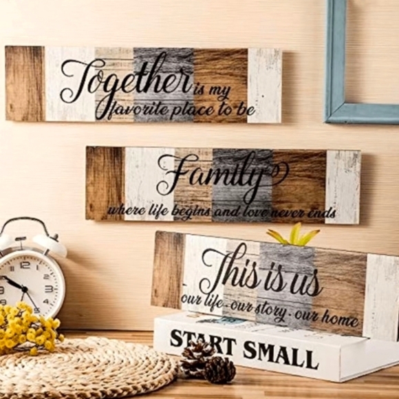 Chabby Chic Wood Plaque Home Wall Decor✨️ - Picture 3 of 5